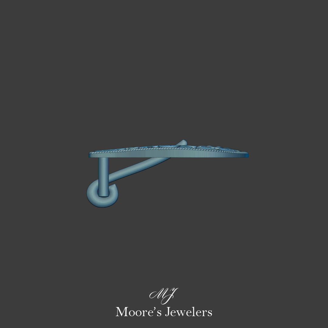 Scroll Pattern Belt Buckle 3d Model 3D print model_9