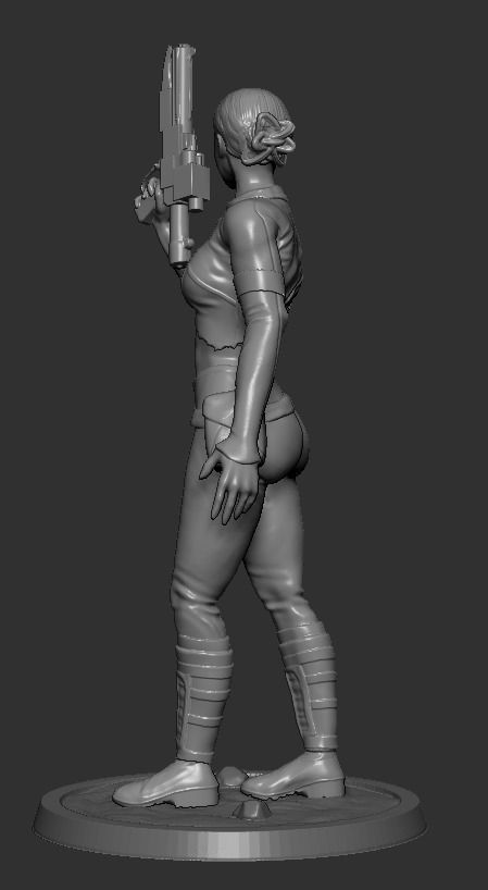 Padme Amidala Statue 3D print model_8