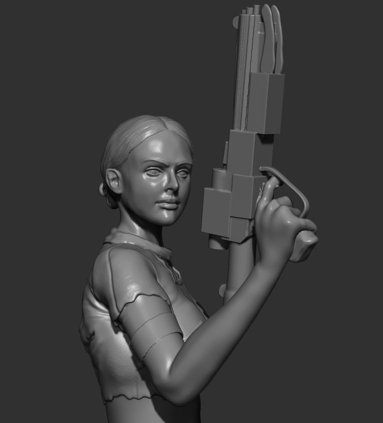 Padme Amidala Statue 3D print model_6