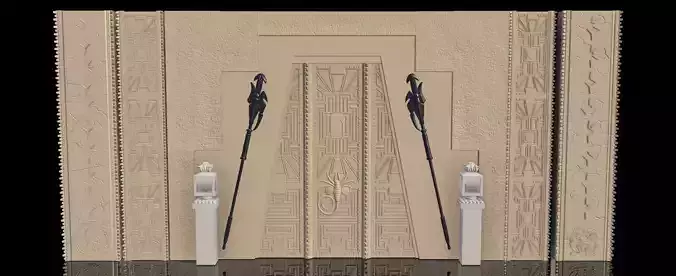 AVP Walls and door 3D print model