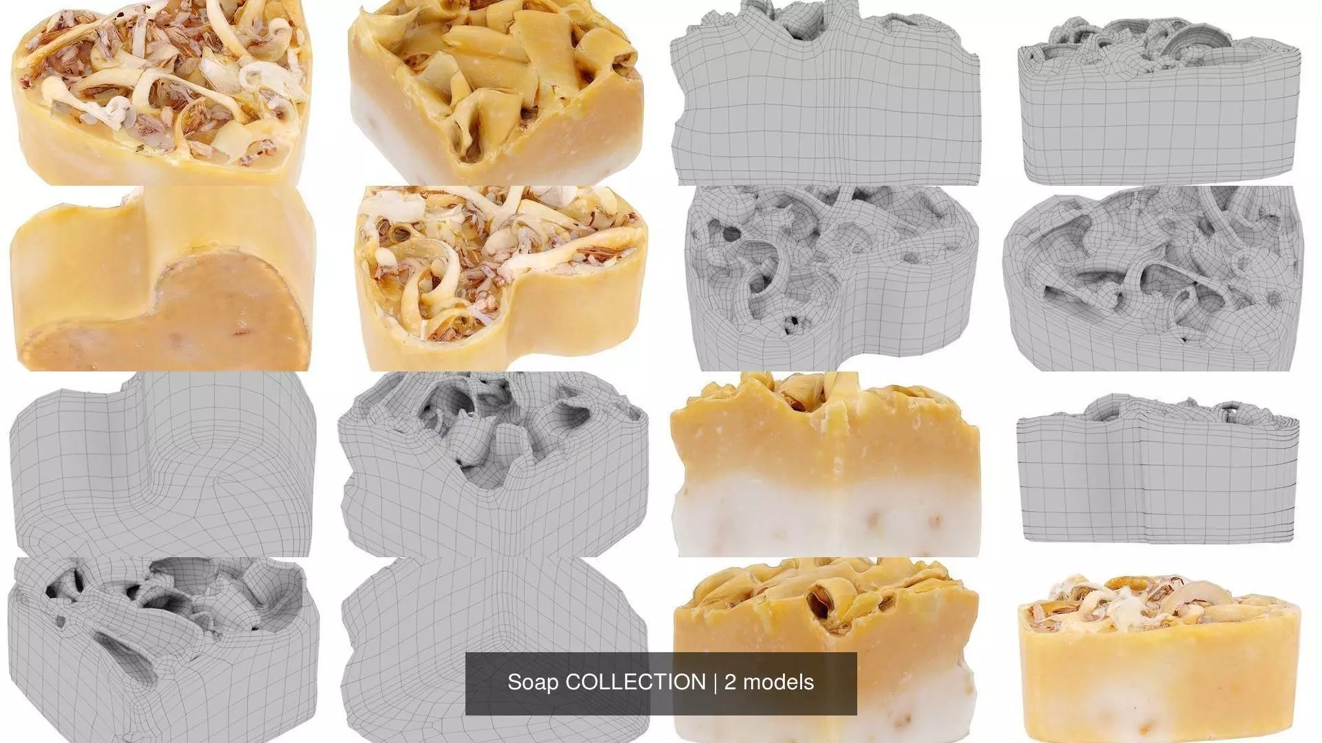 Soap COLLECTION in shape of heart _0