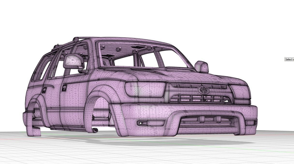 TOYOTA 4RUNNER 1999 313MM 3D print model_4