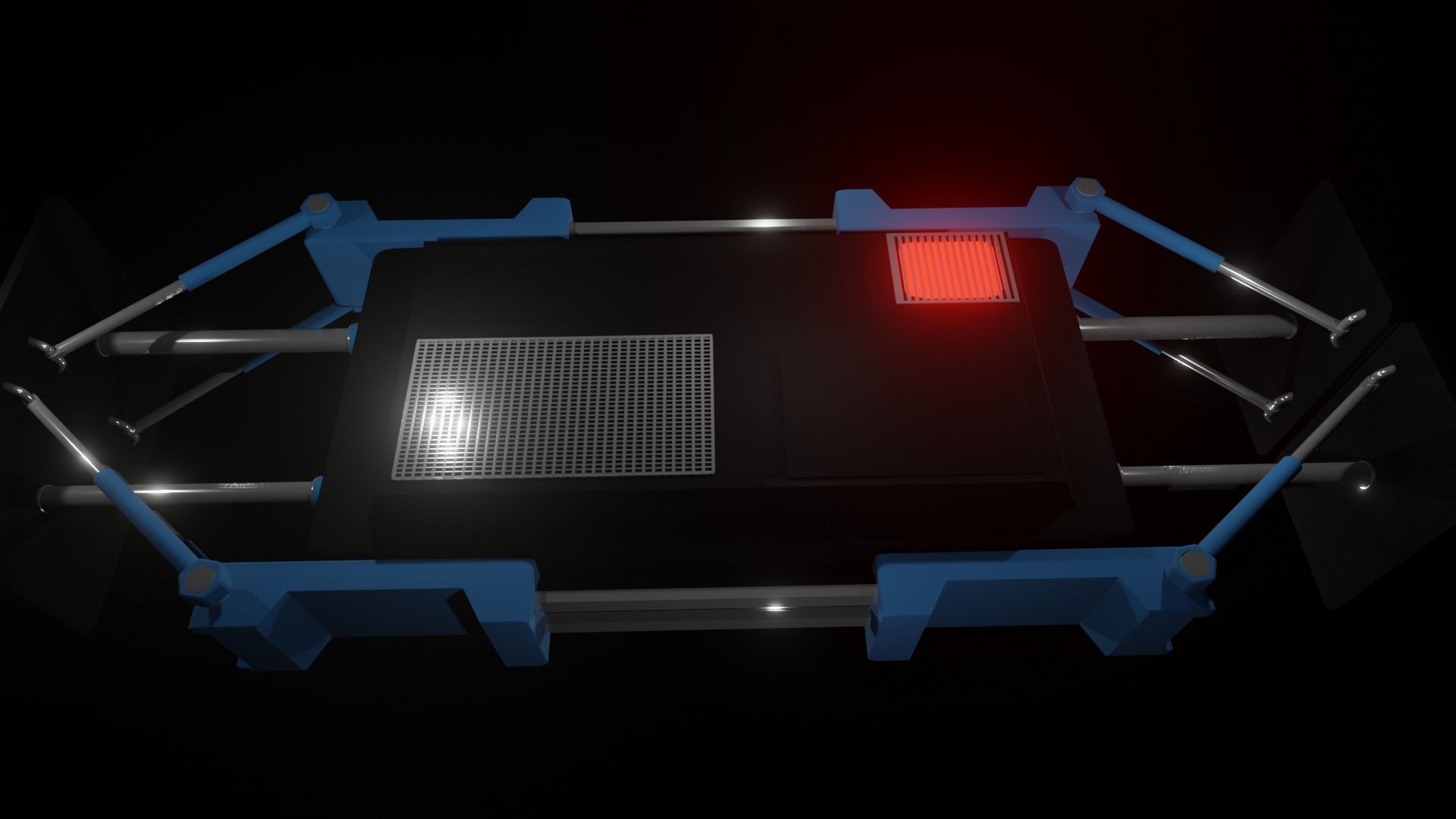 2 in 1 Concept Armored Artillery Nest and Sci Fi Panel 3D model_5