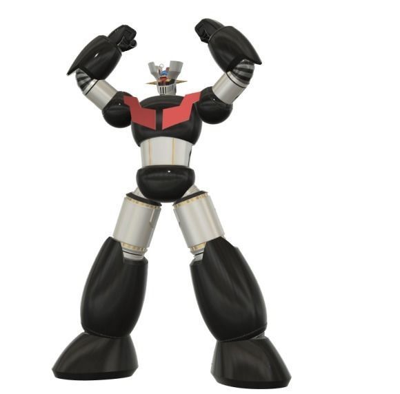 mazinger z breastfire statue figure 3d printing model  3D print model_1