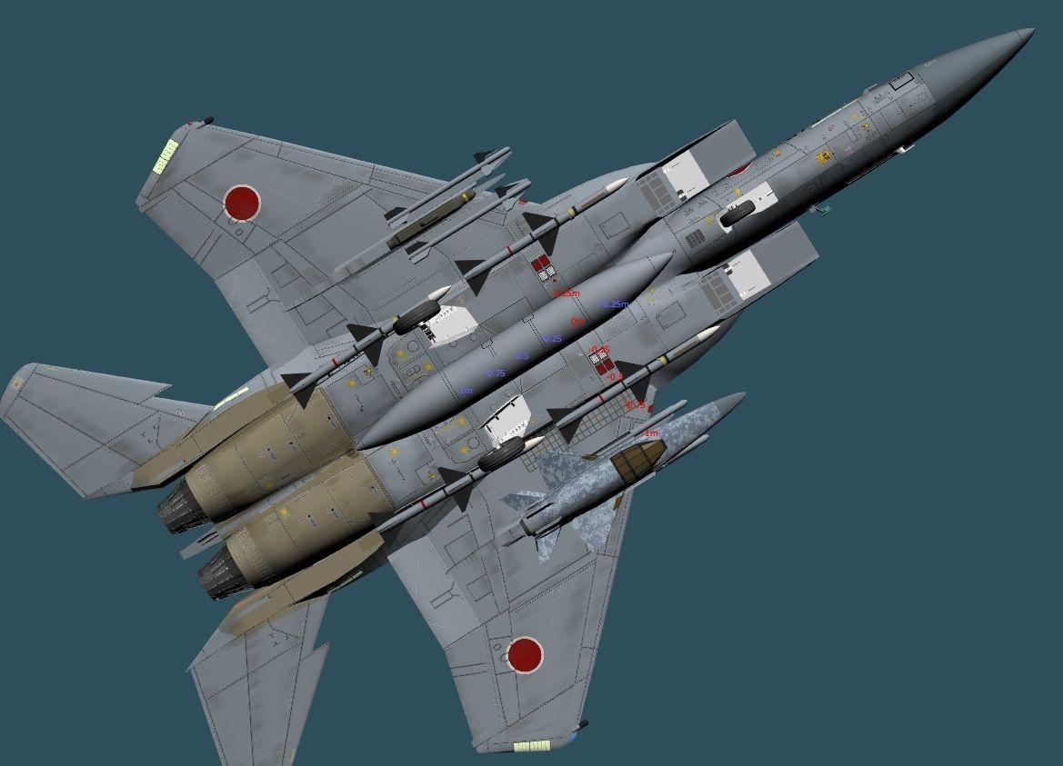 JASDF F-15DJ 3D model_4
