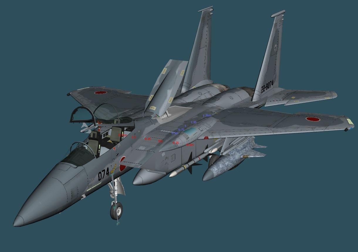 JASDF F-15DJ 3D model_6