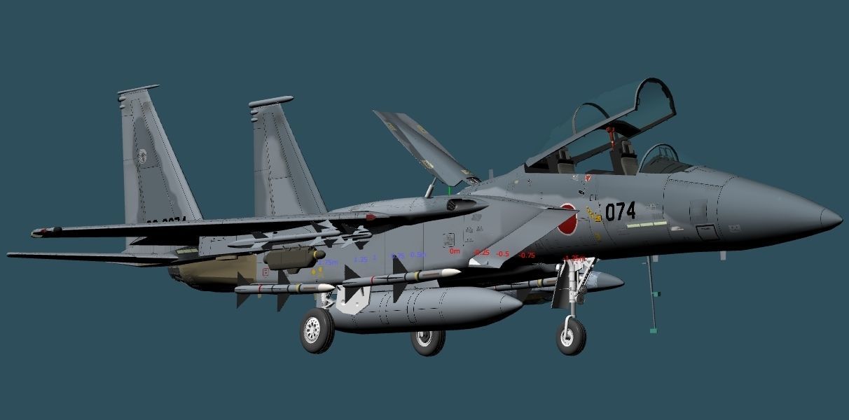 JASDF F-15DJ 3D model_5