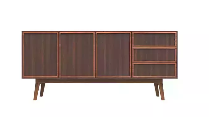 Mid-Century Modern Sideboard Cupboard