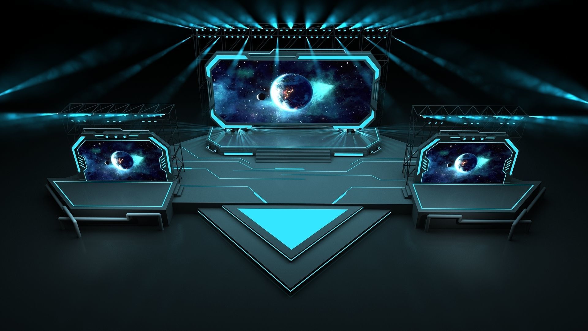 Event stage 06 design 3D model_1