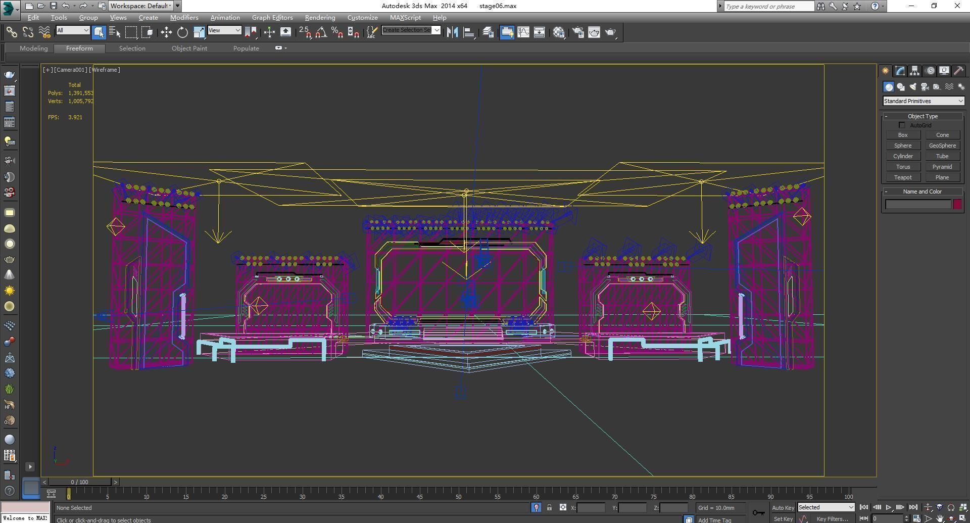 Event stage 06 design 3D model_9