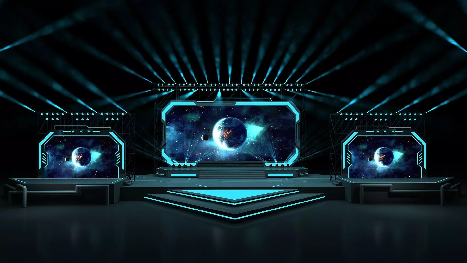 Event stage 06 design 3D model_0