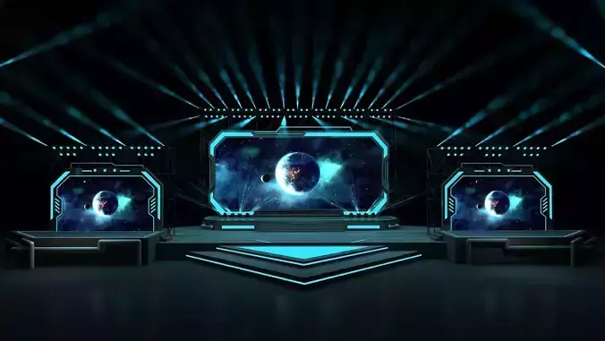 Event stage 06 design 3D model