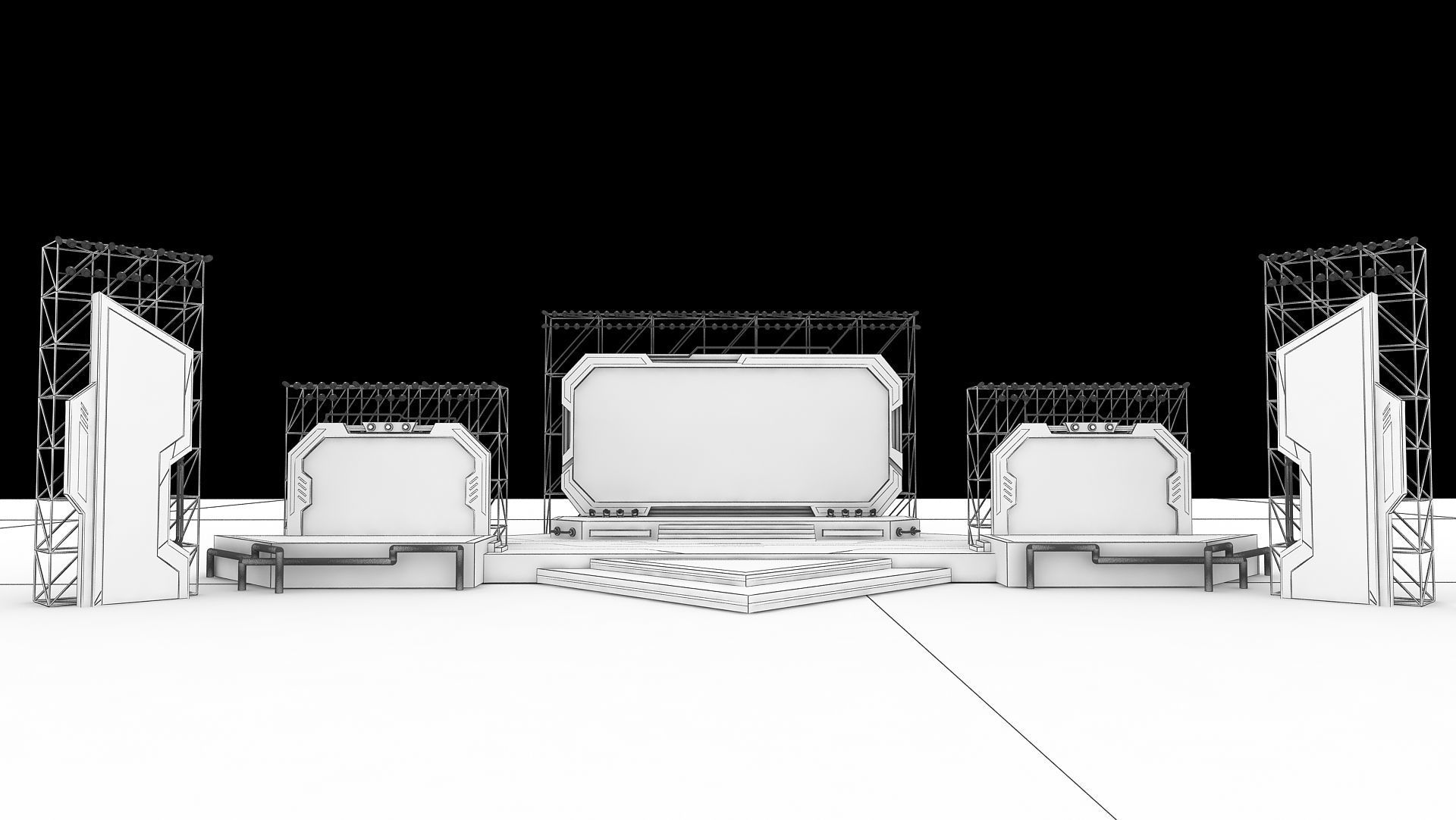 Event stage 06 design 3D model_6
