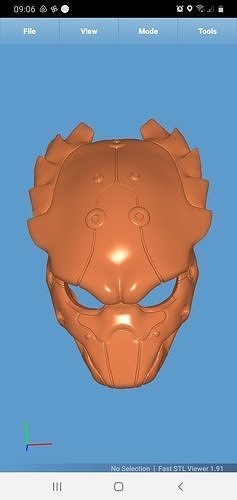 Predator Bio Mask Custom for print 3D print model