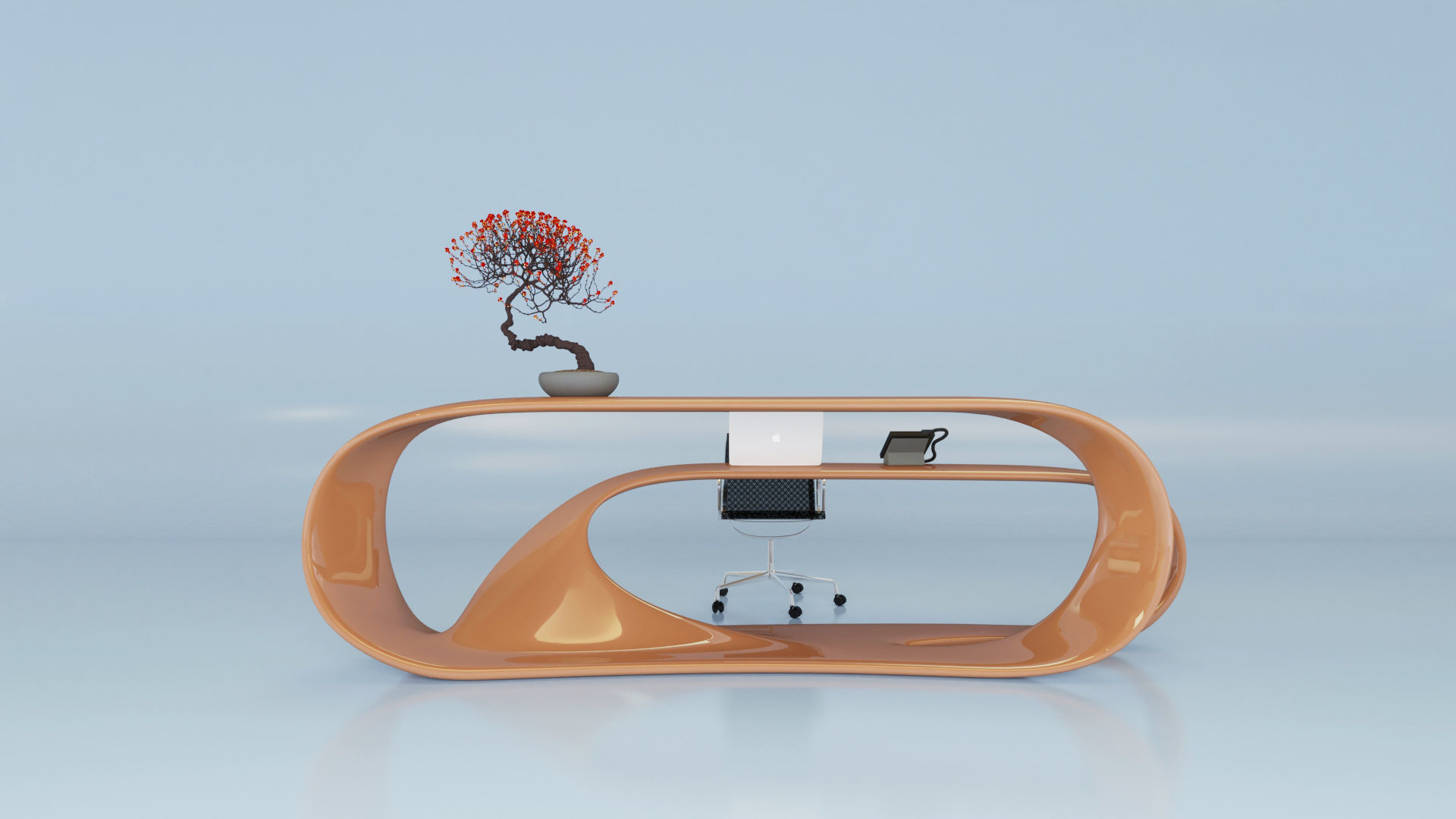 Drevva Reception Desk 3D model_4