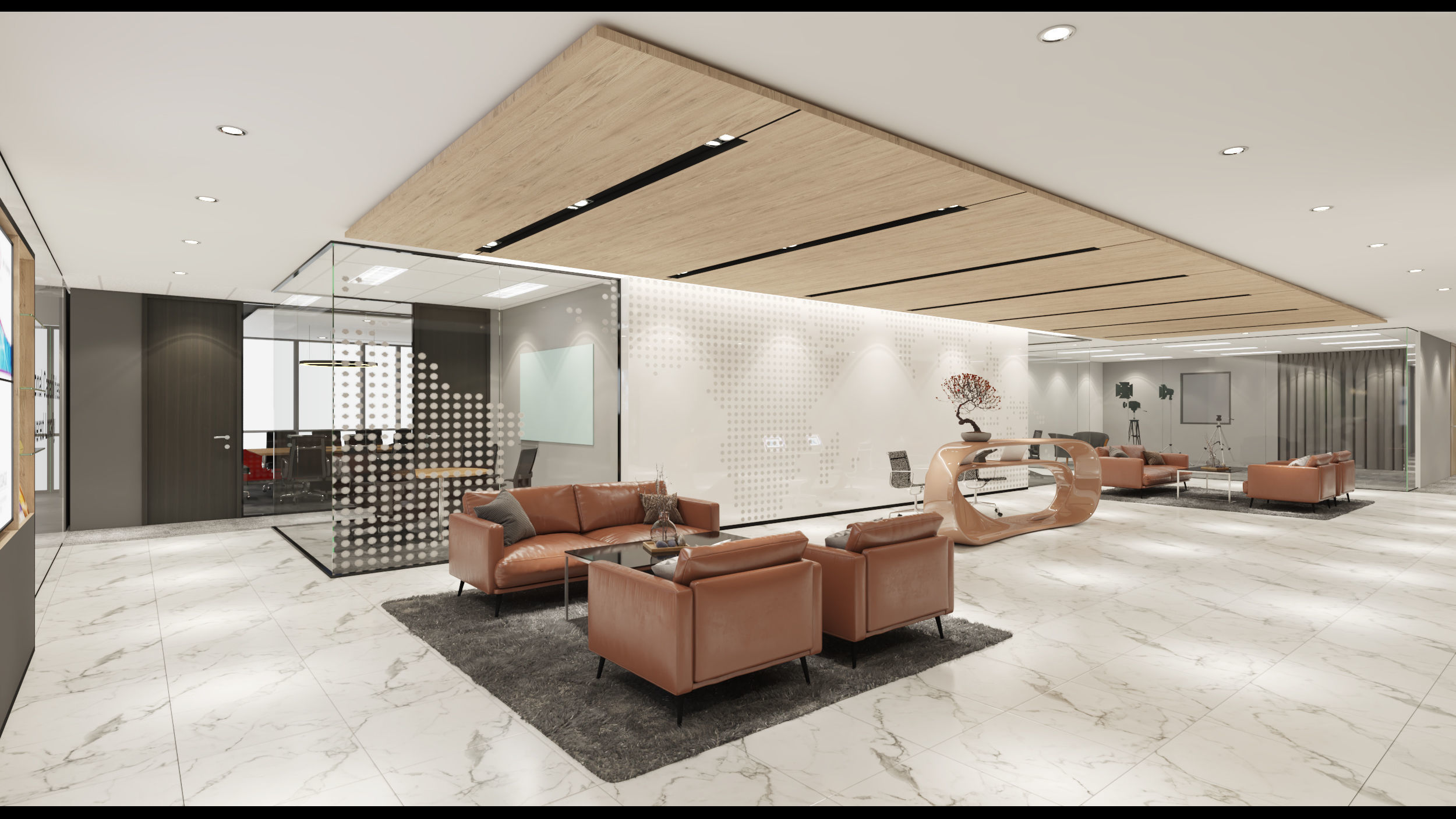 Drevva Reception Desk 3D model_3