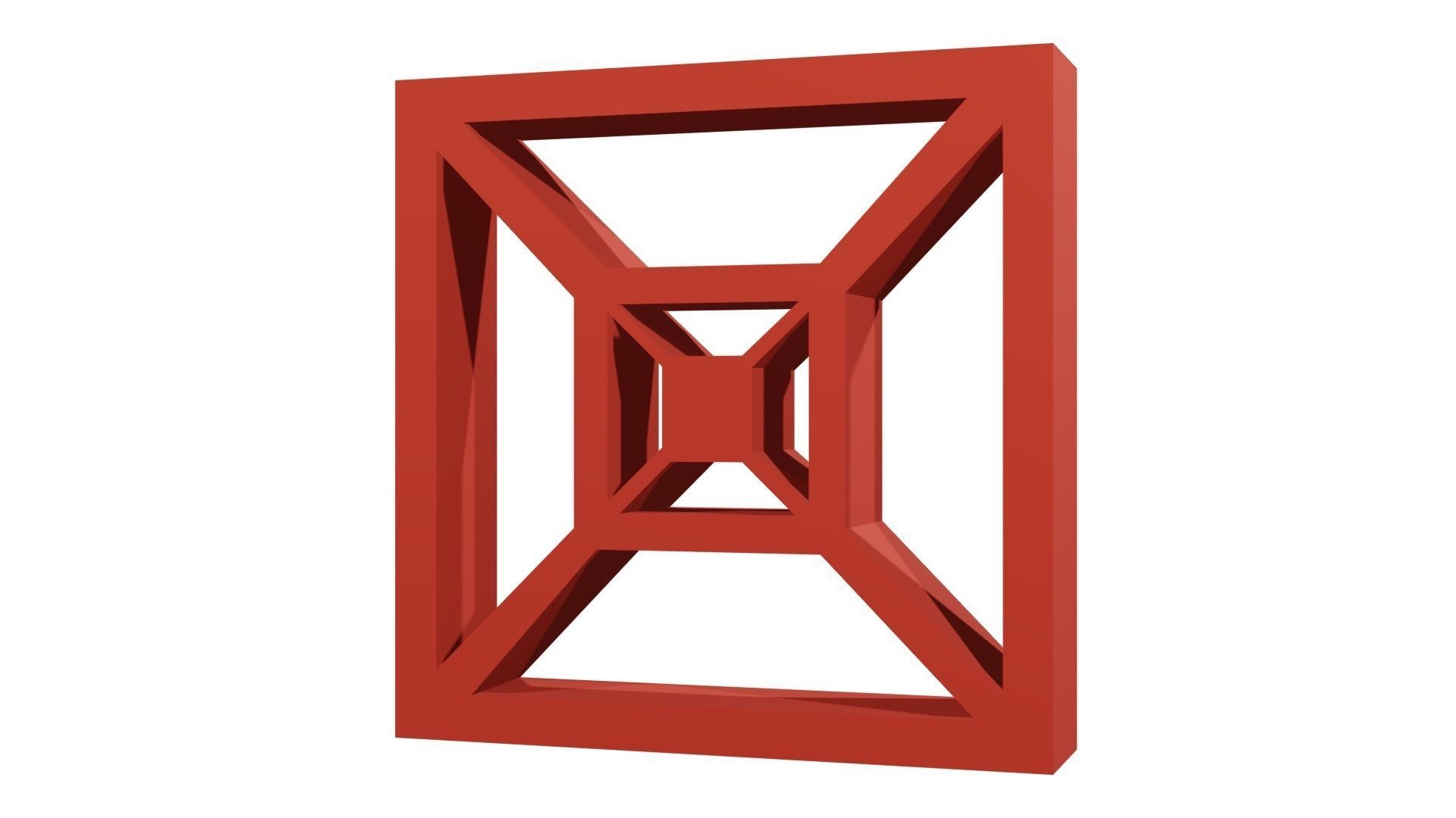 Jaali Block Web Brick 3D model_5