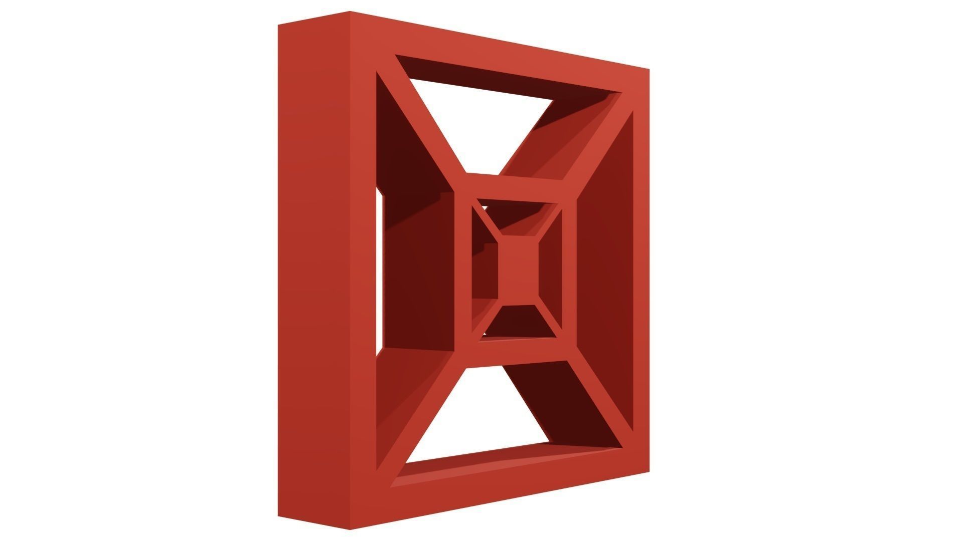 Jaali Block Web Brick 3D model_3