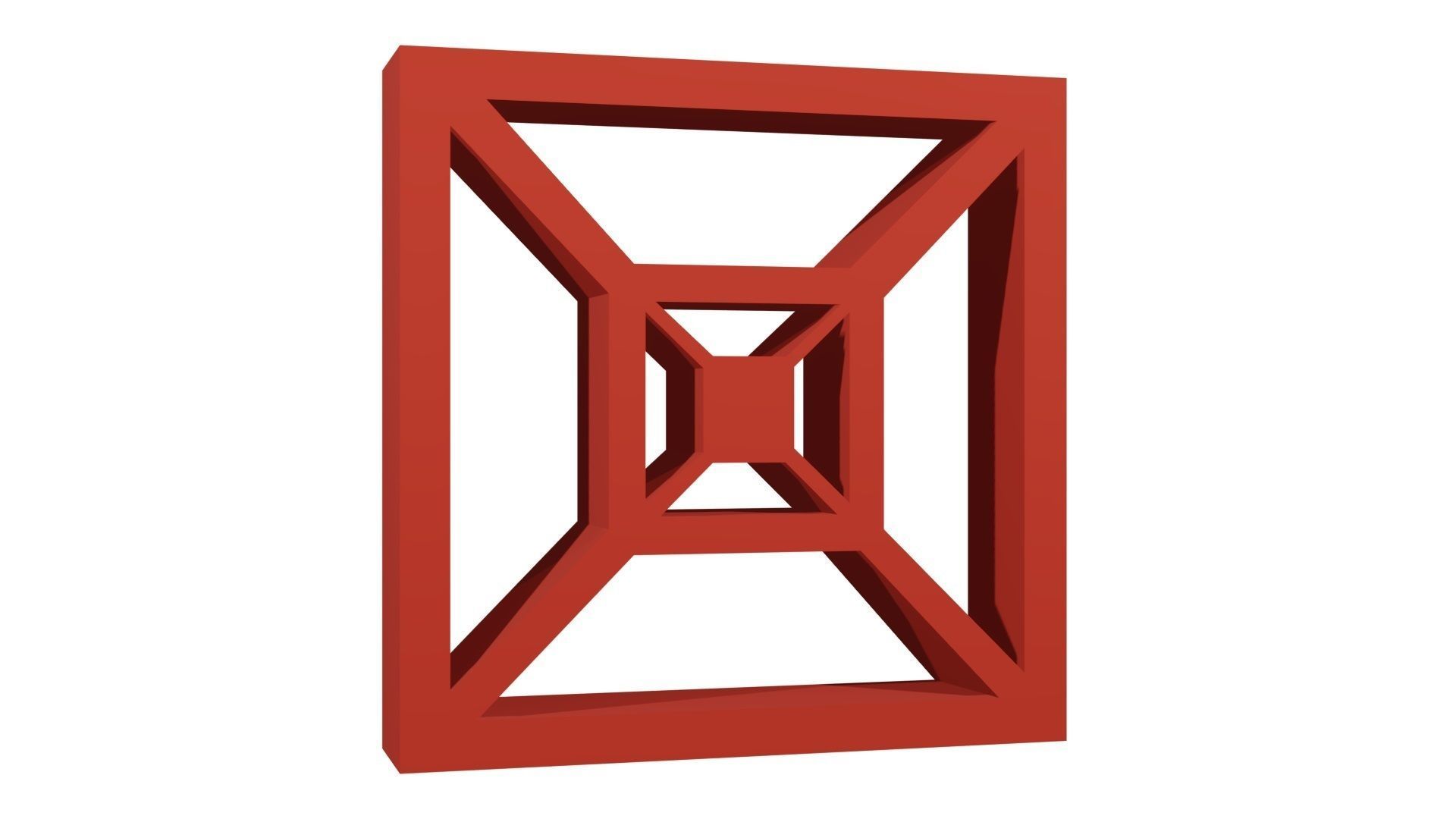 Jaali Block Web Brick 3D model_1