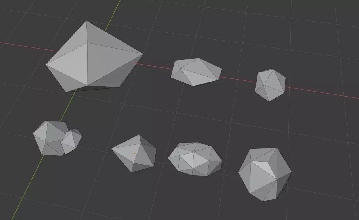 Lowpoly rock 3d model free Free 3D model