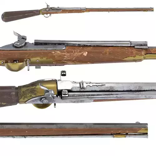 Girandoni air rifle 3D model