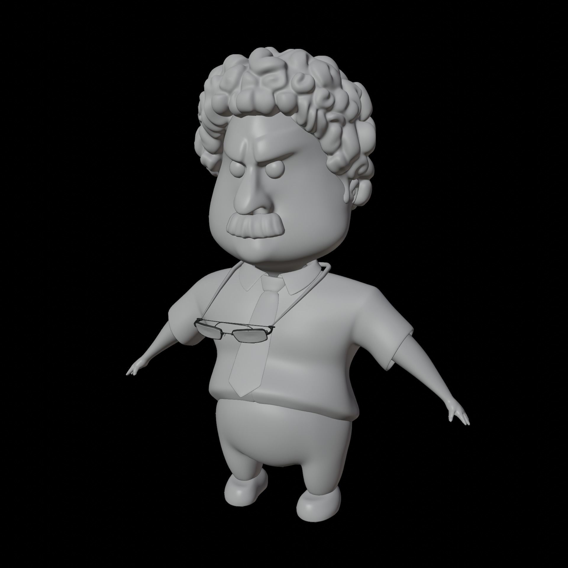 Chubby Virus  3D model_2