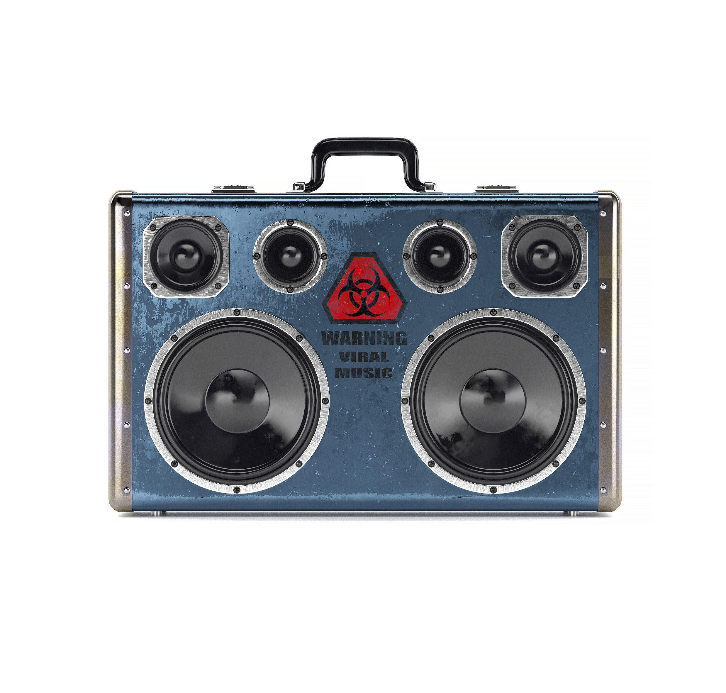 Boombox audio player 3D model_3