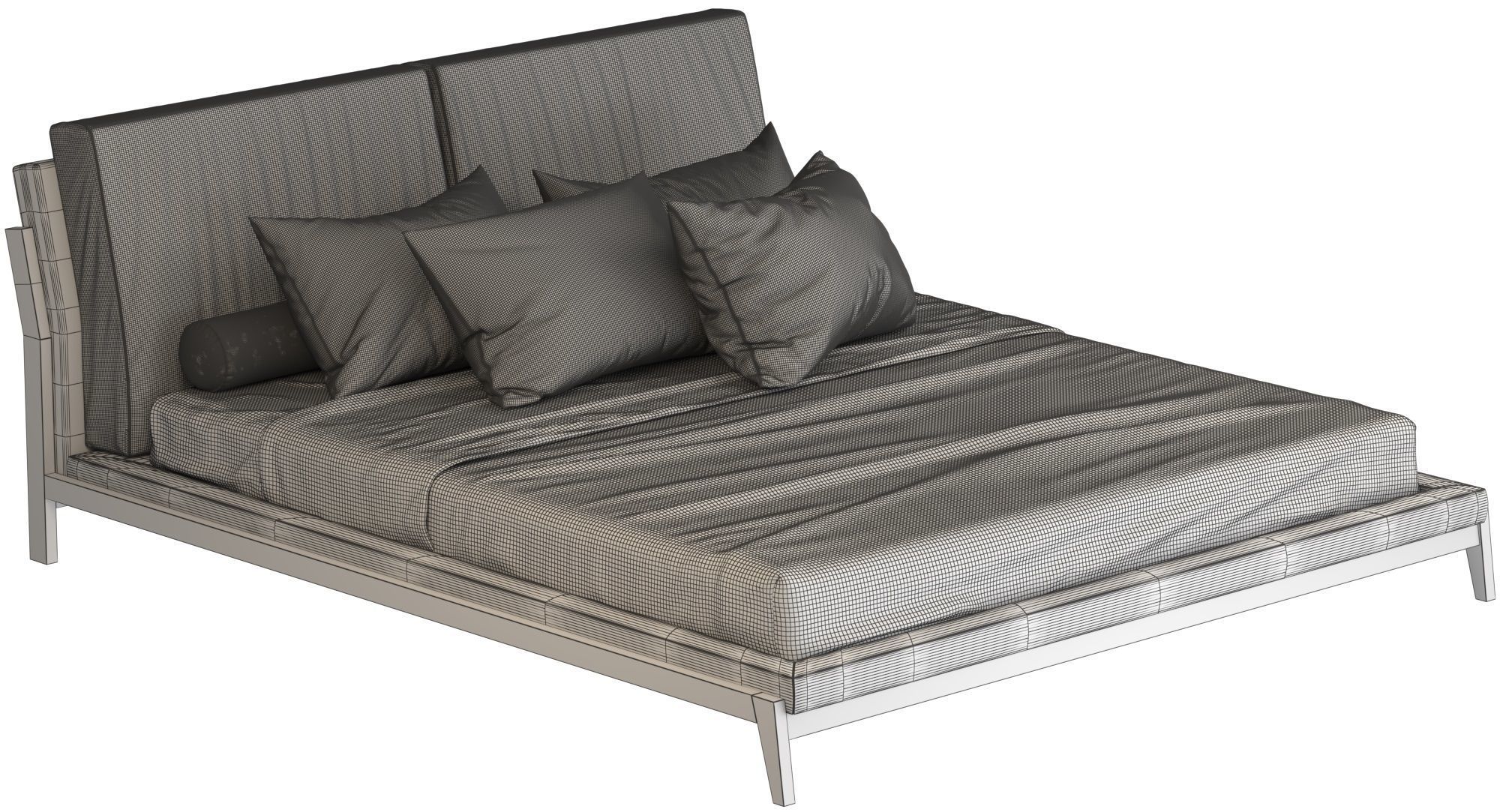 bed 02 3D model_4