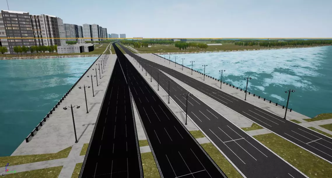 Bridges shanghai-guangzhou expressway Low-poly 3D model