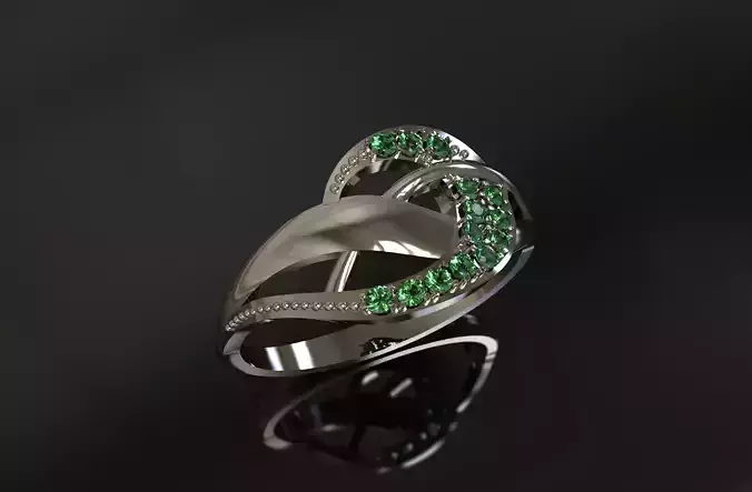 Classic tangled ring