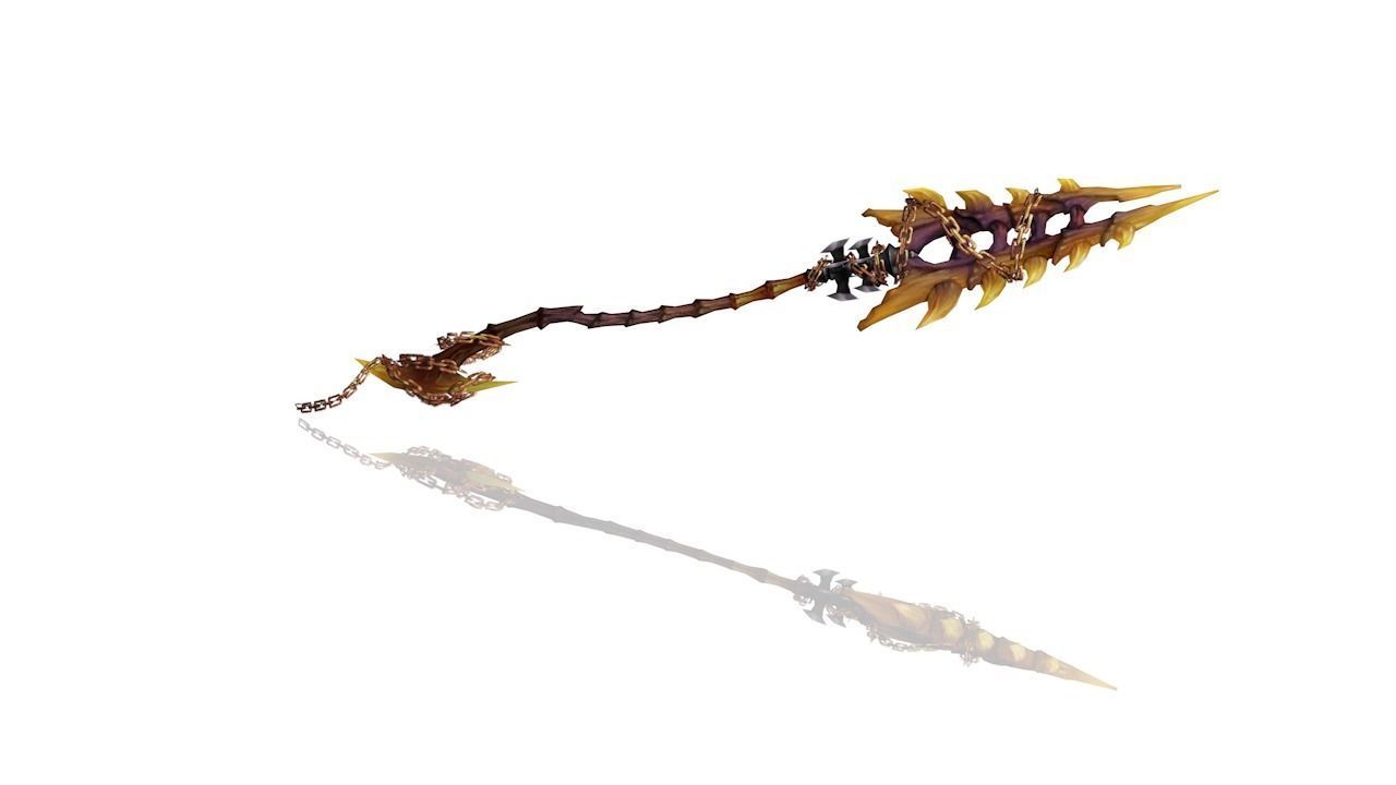 Bone Spear Low-poly 3D model_2
