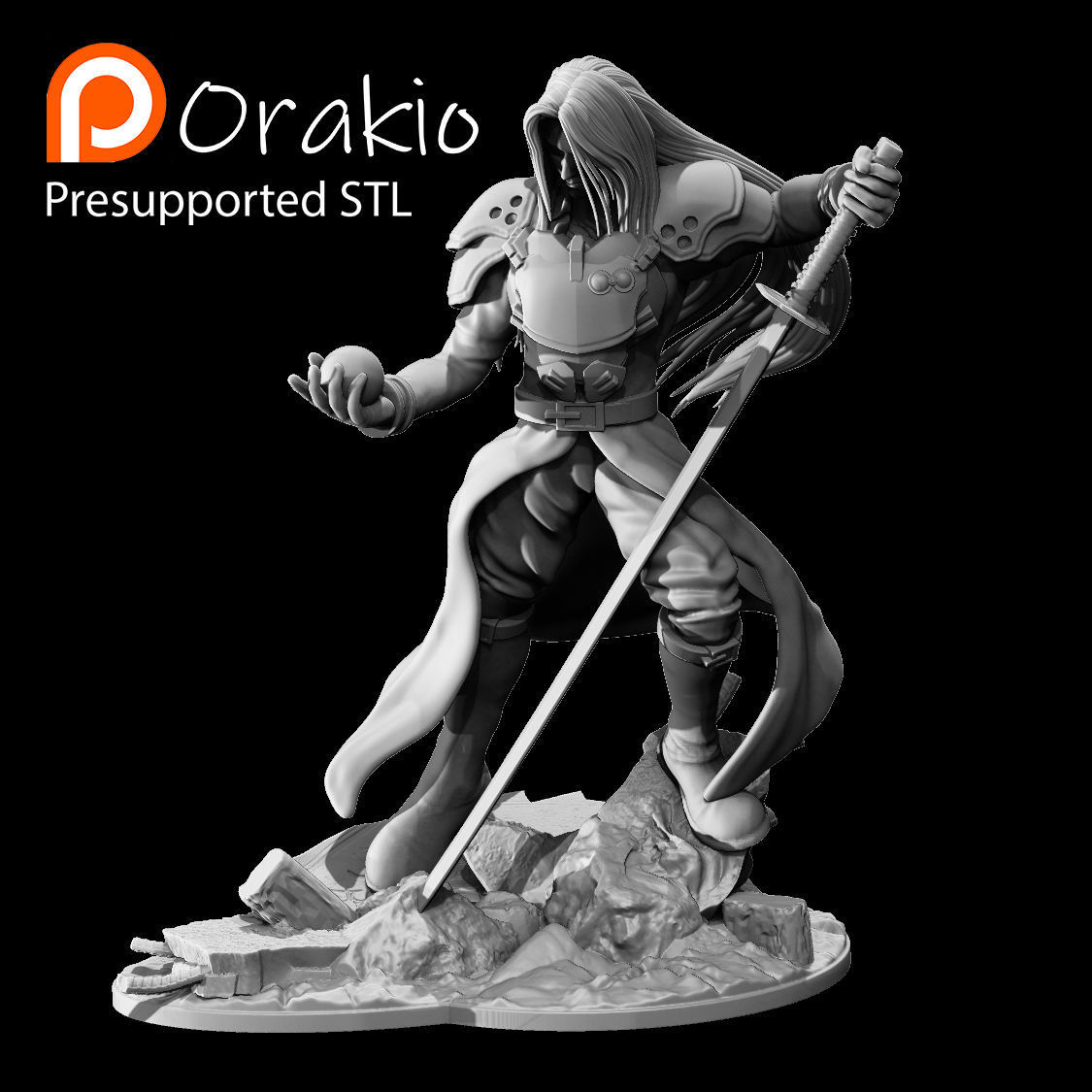 Cephiroth 3D print model_3