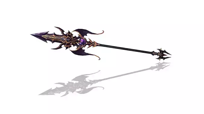 Demonic Spear Low-poly 3D model