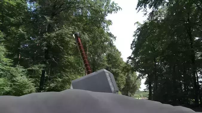 Mjolnir - Thor Hammer - PBR Highpoly 3D Model