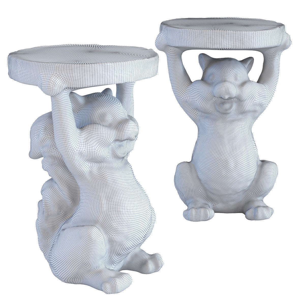 SIDE TABLE ANIMAL MINI SQUIRREL 3D model_1