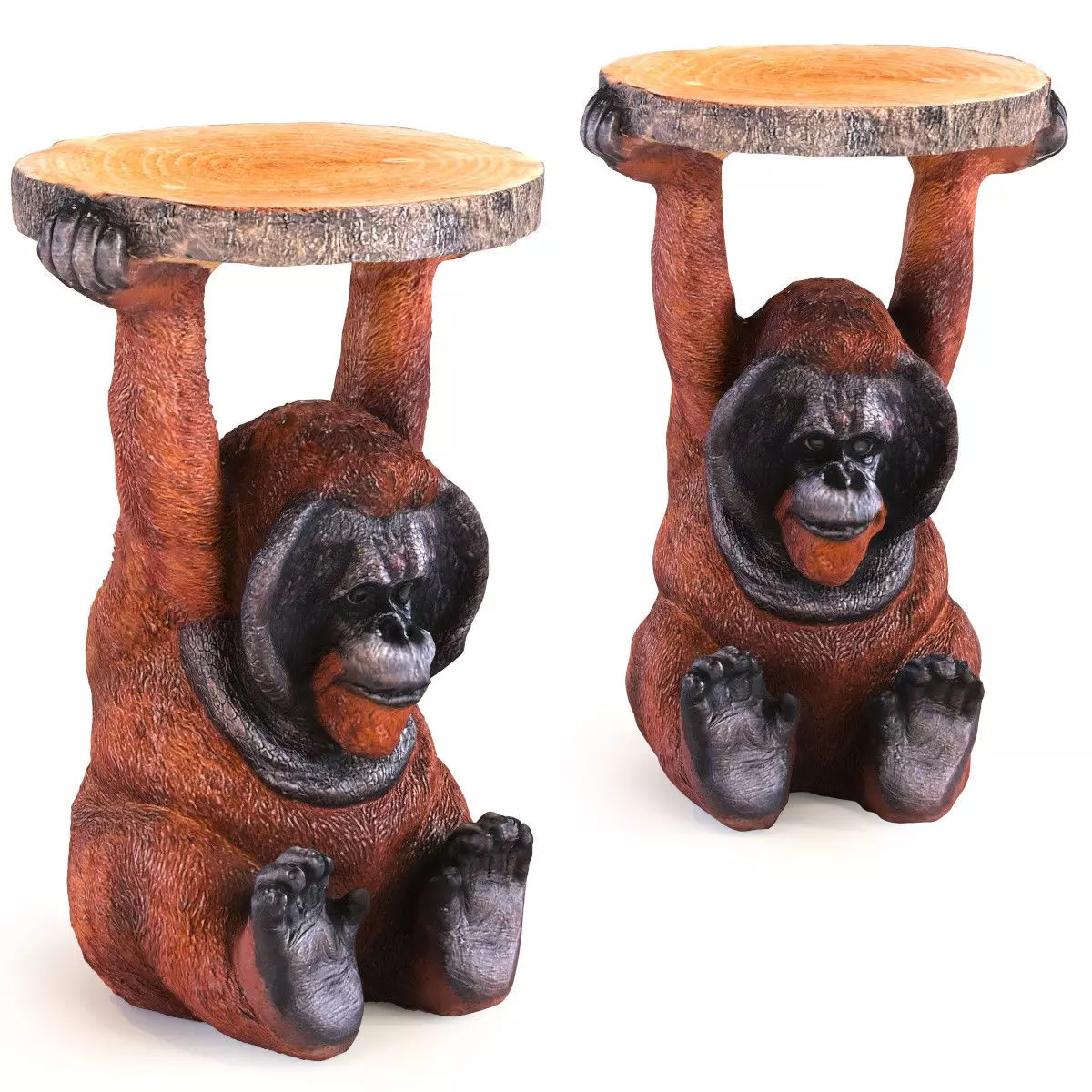 Side Table Animal Orang Utan 3D model_0