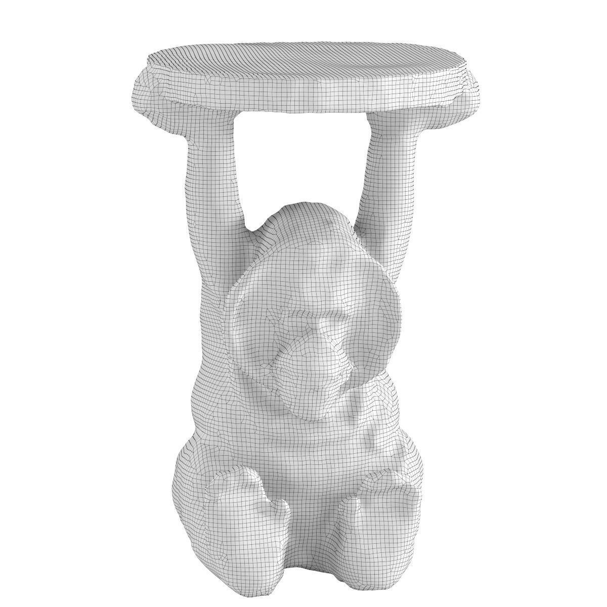 Side Table Animal Orang Utan 3D model_1