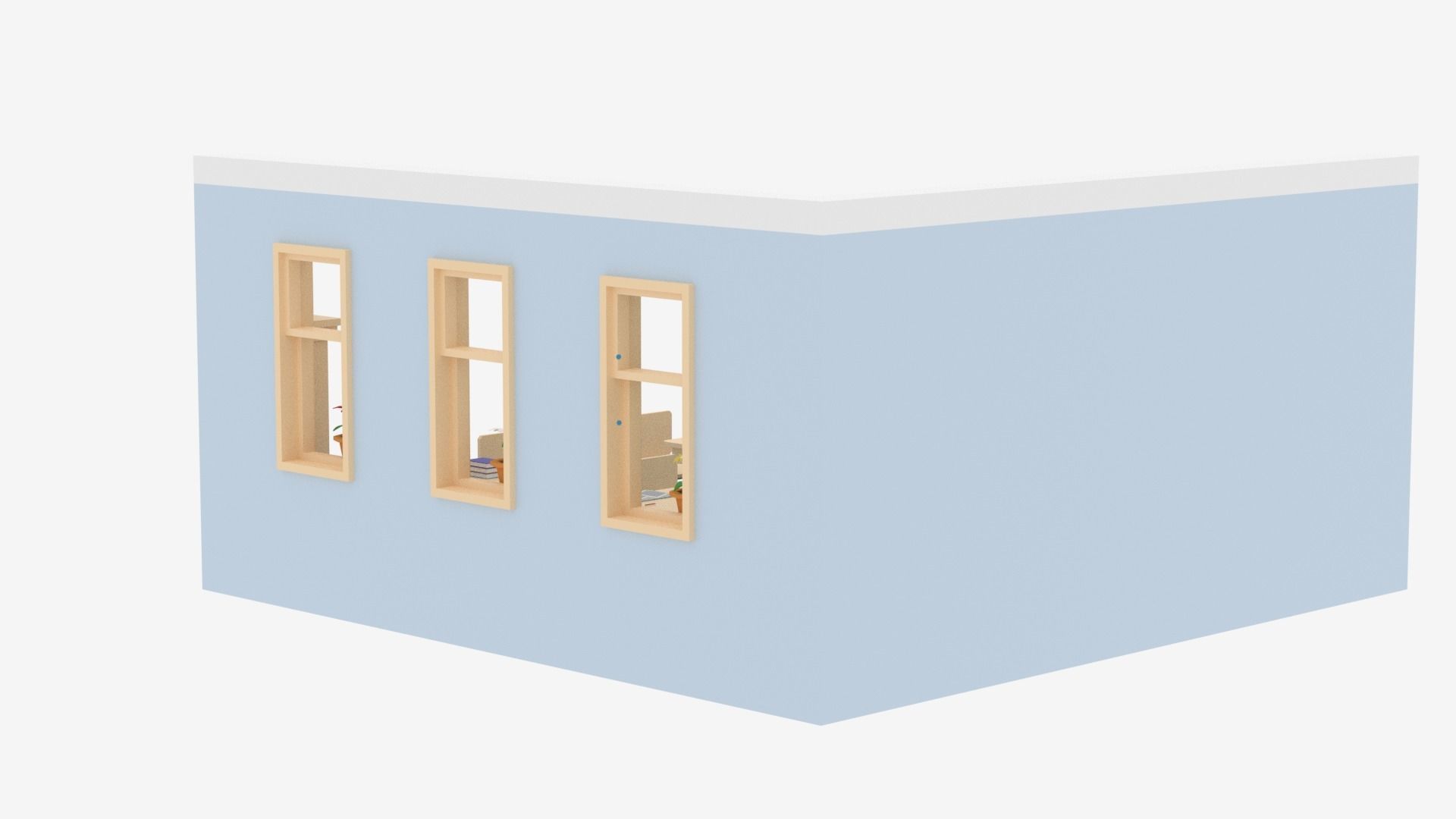 Lowpoly Cartoon Classroom Low-poly 3D model_24