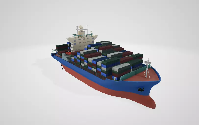 Cargo Ship 3D model