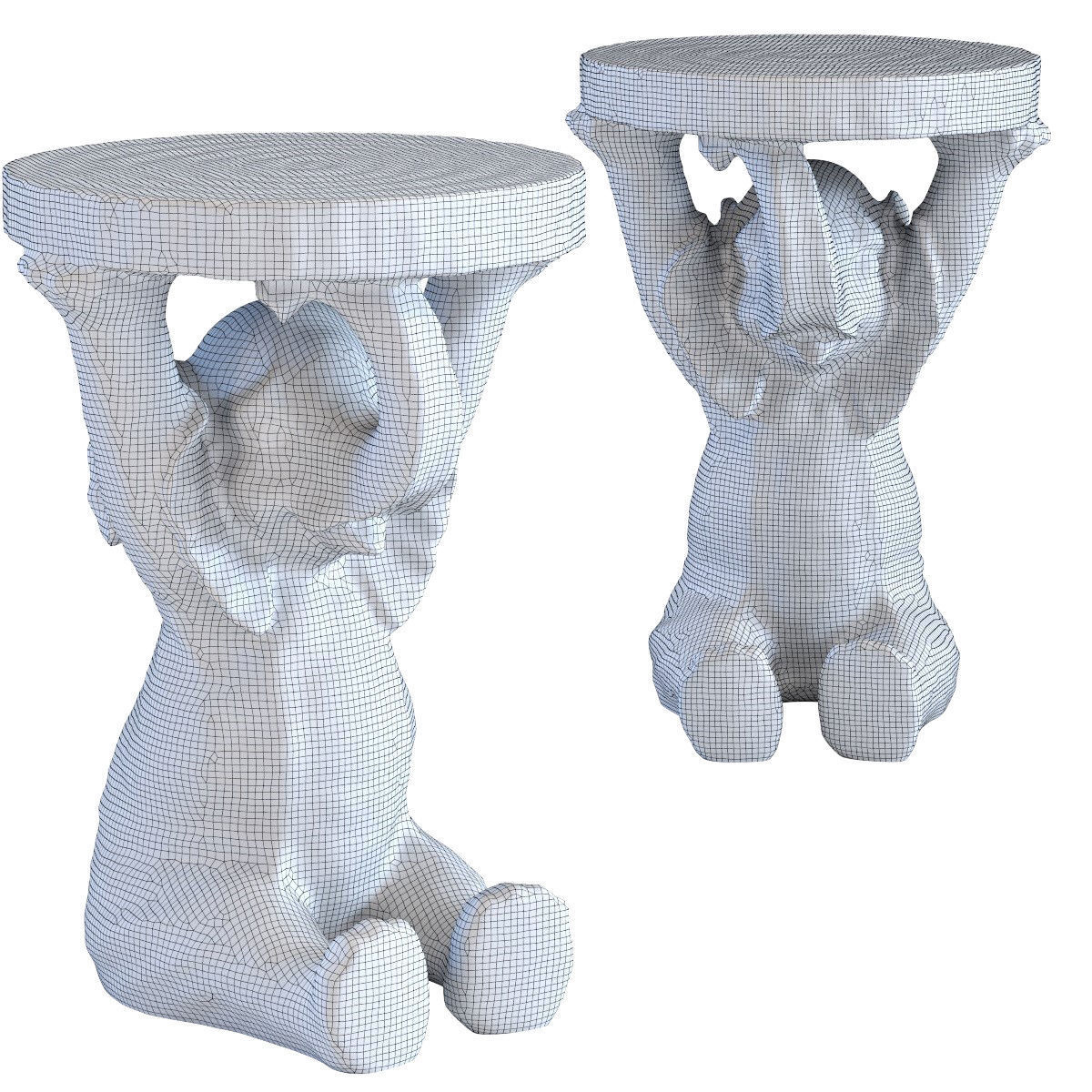 Side Table Animal Elefant 3D print model_1