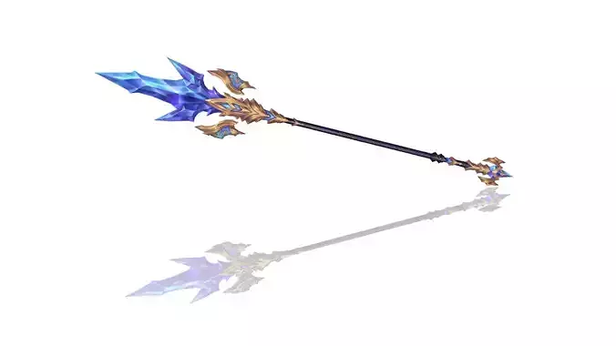 Legendary Spear Low-poly 3D model