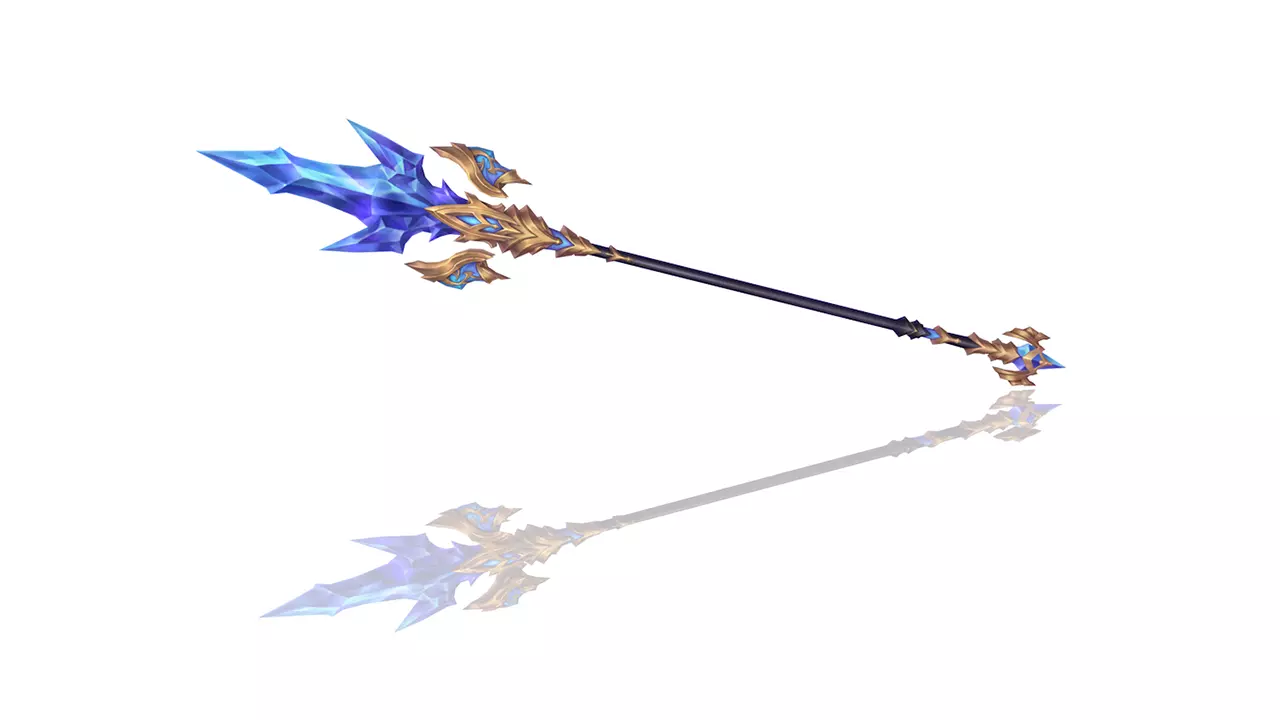 Legendary Spear Low-poly 3D model_0