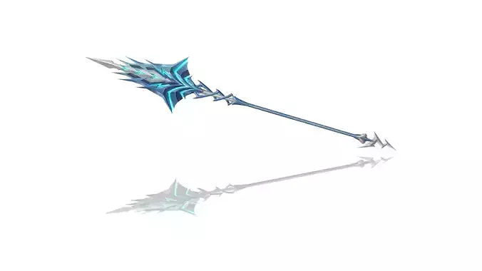 Lightning Spear Low-poly 3D model