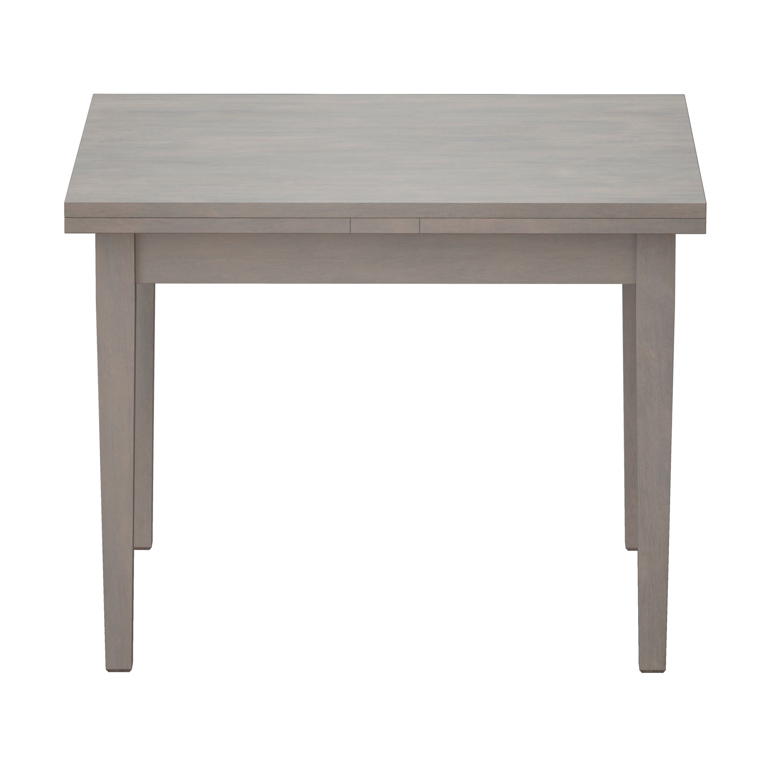 Pratico Dove Grey Extension Square Dining Table Crate and Barrel Low-poly 3D model_5