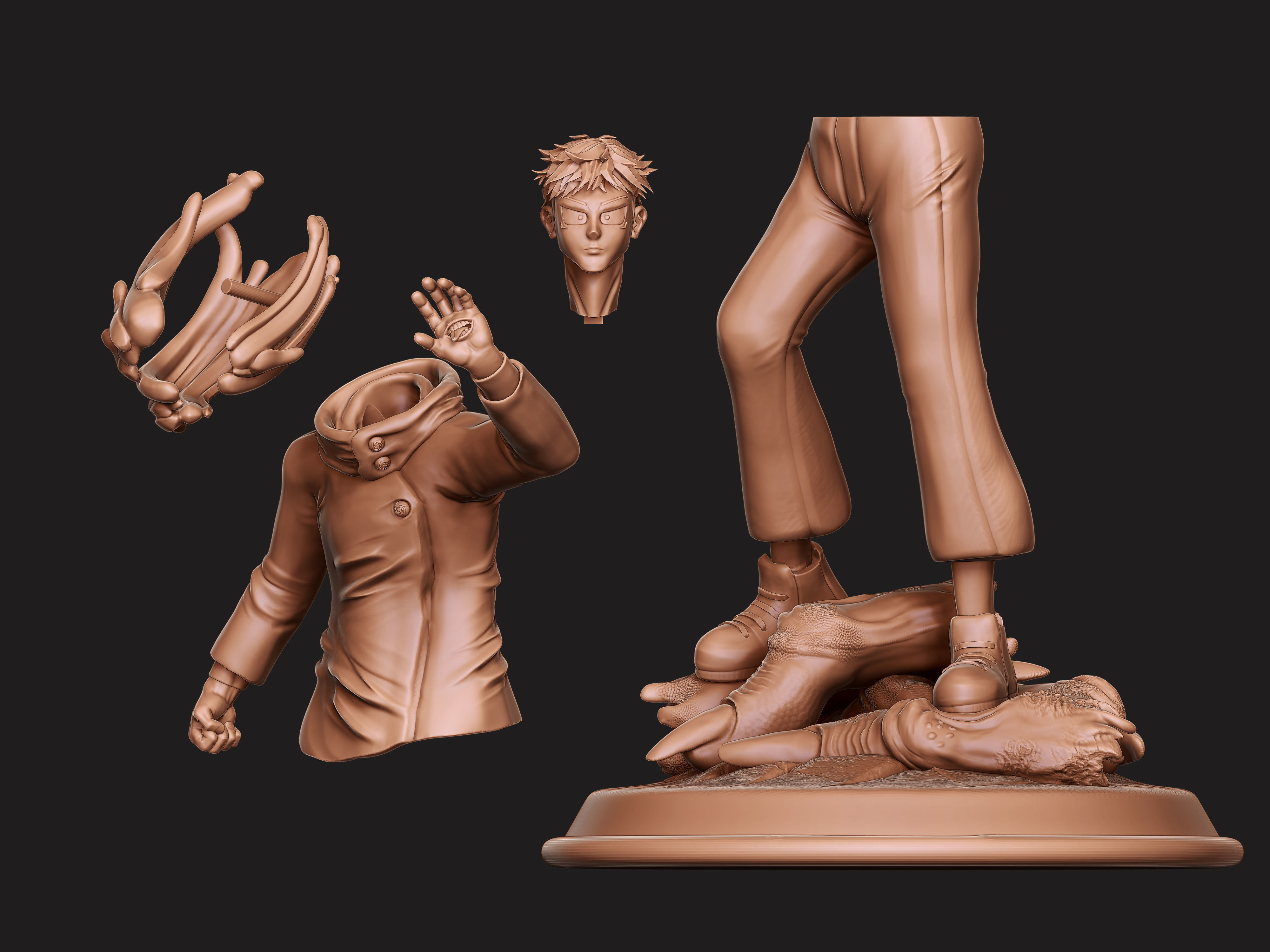 Yuji Itadori - jujutsu kaisen 3d print 3D Model  3D print model_2