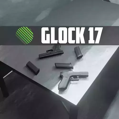 glock 17 low poly