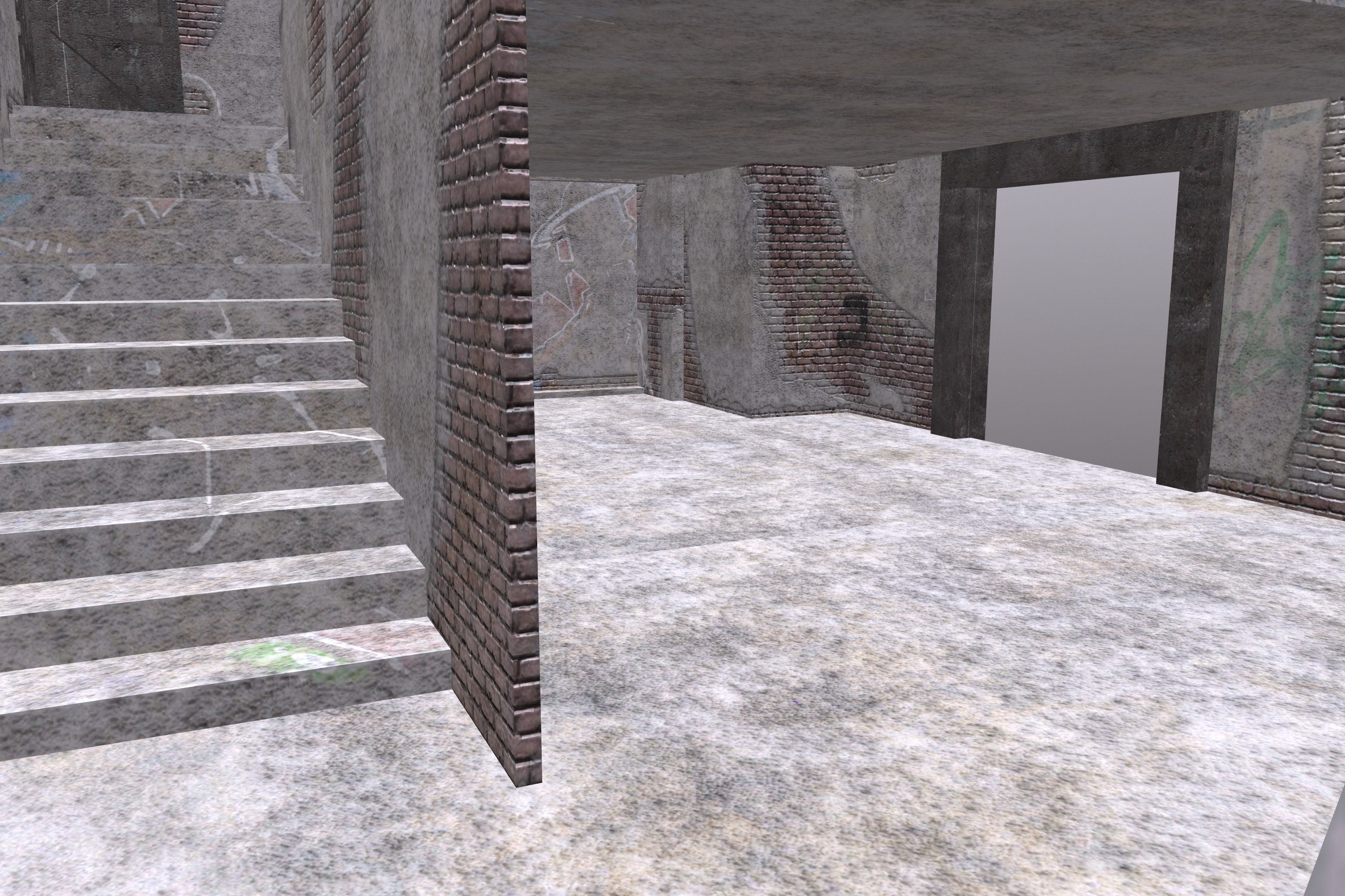 ABBANDONED BUILDING 01 Low-poly 3D model_7