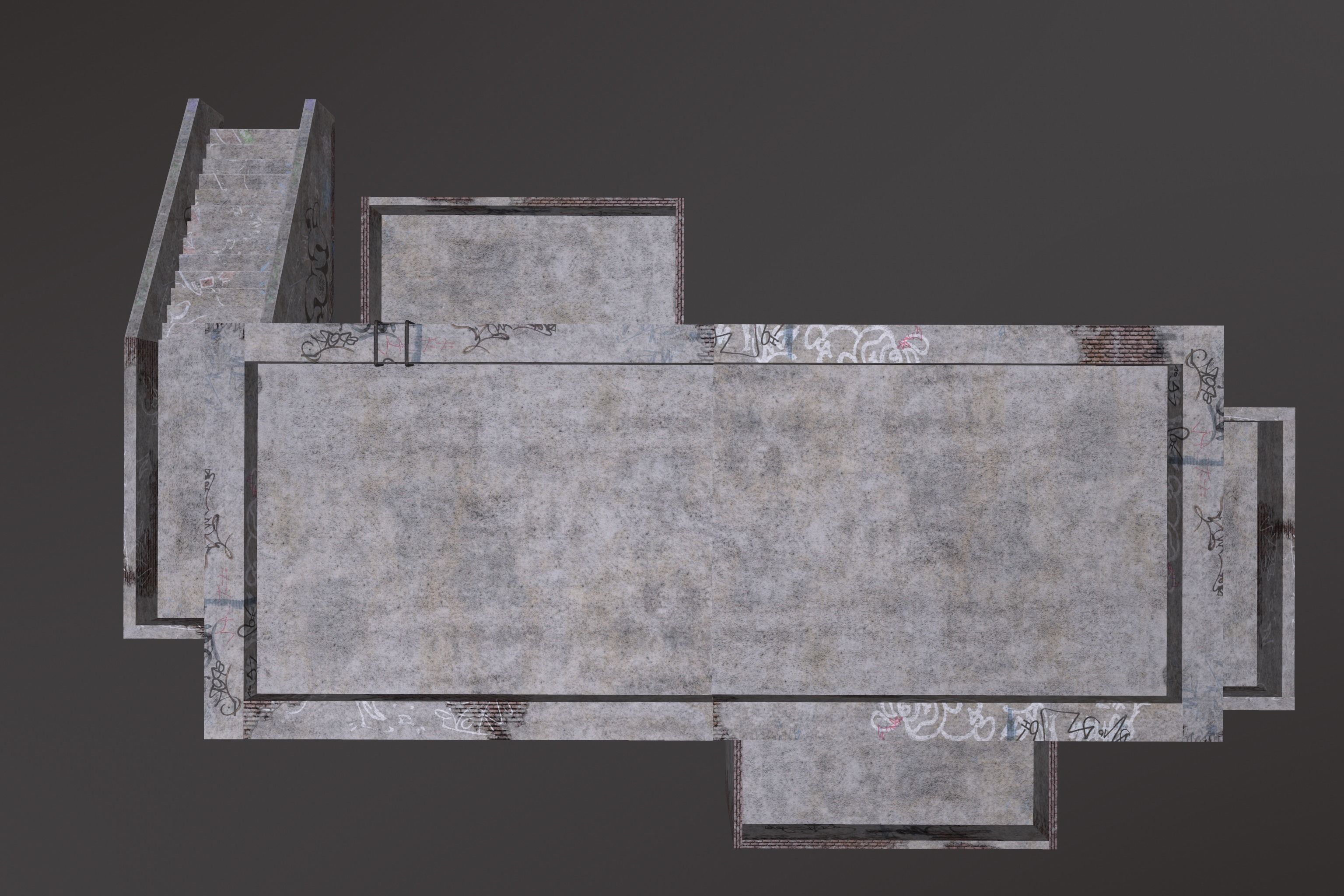 ABBANDONED BUILDING 01 Low-poly 3D model_2