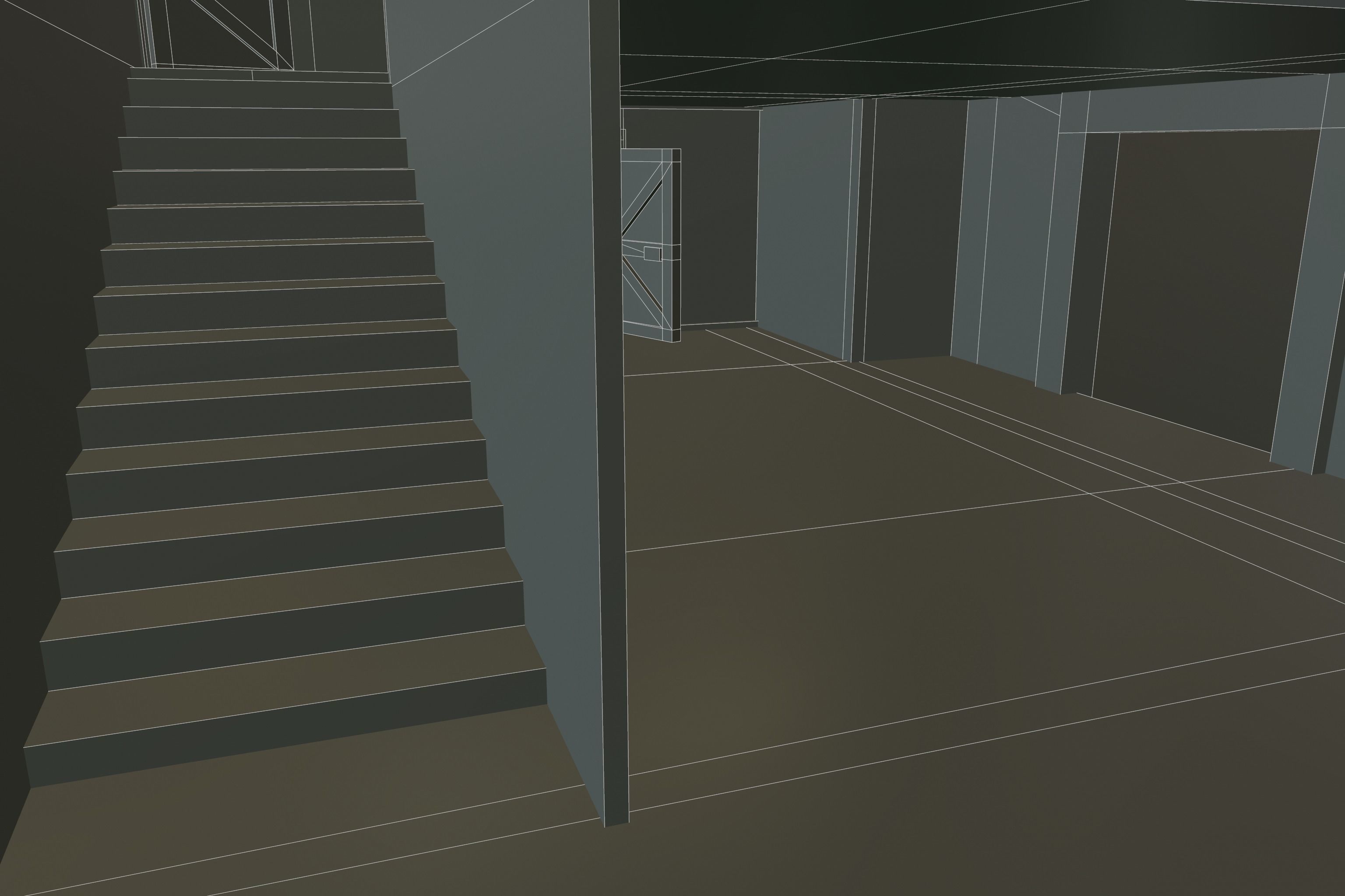 ABBANDONED BUILDING 01 Low-poly 3D model_21