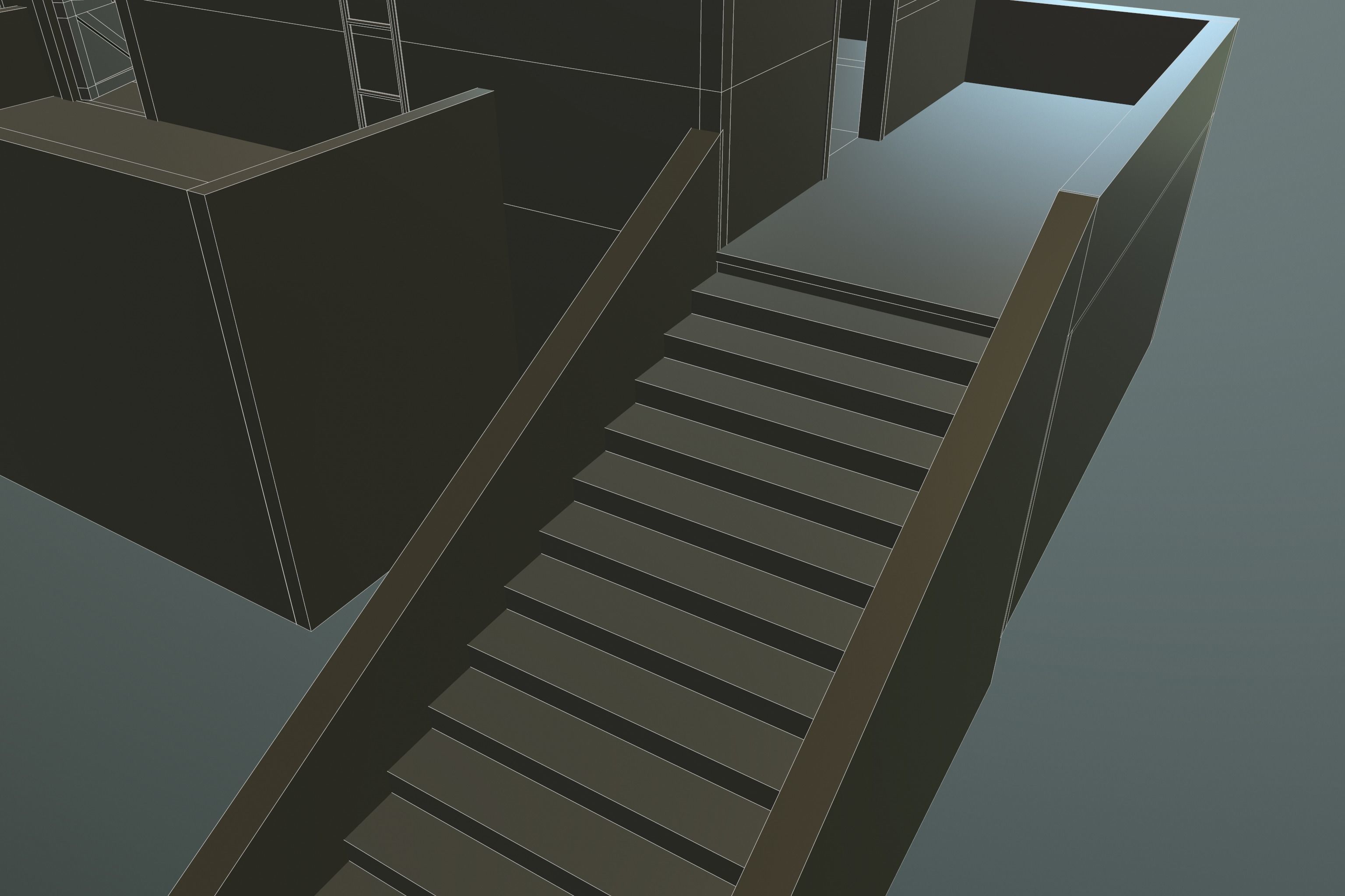 ABBANDONED BUILDING 01 Low-poly 3D model_22